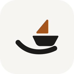 Boat on a long wave